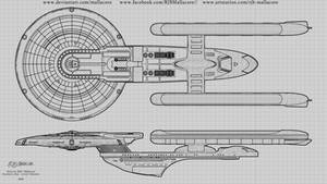 Star Trek - Excelsior (schematic style) - 2023