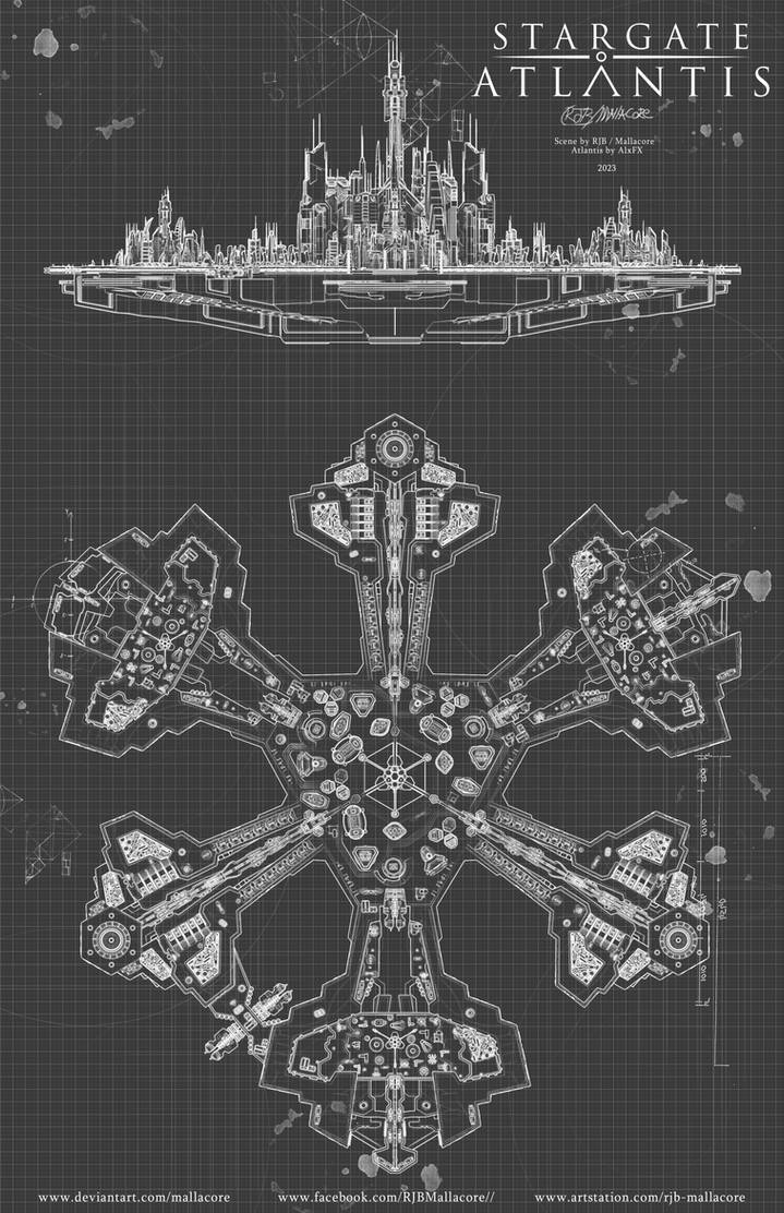 Stargate - Atlantis - Blueprint by Mallacore on DeviantArt