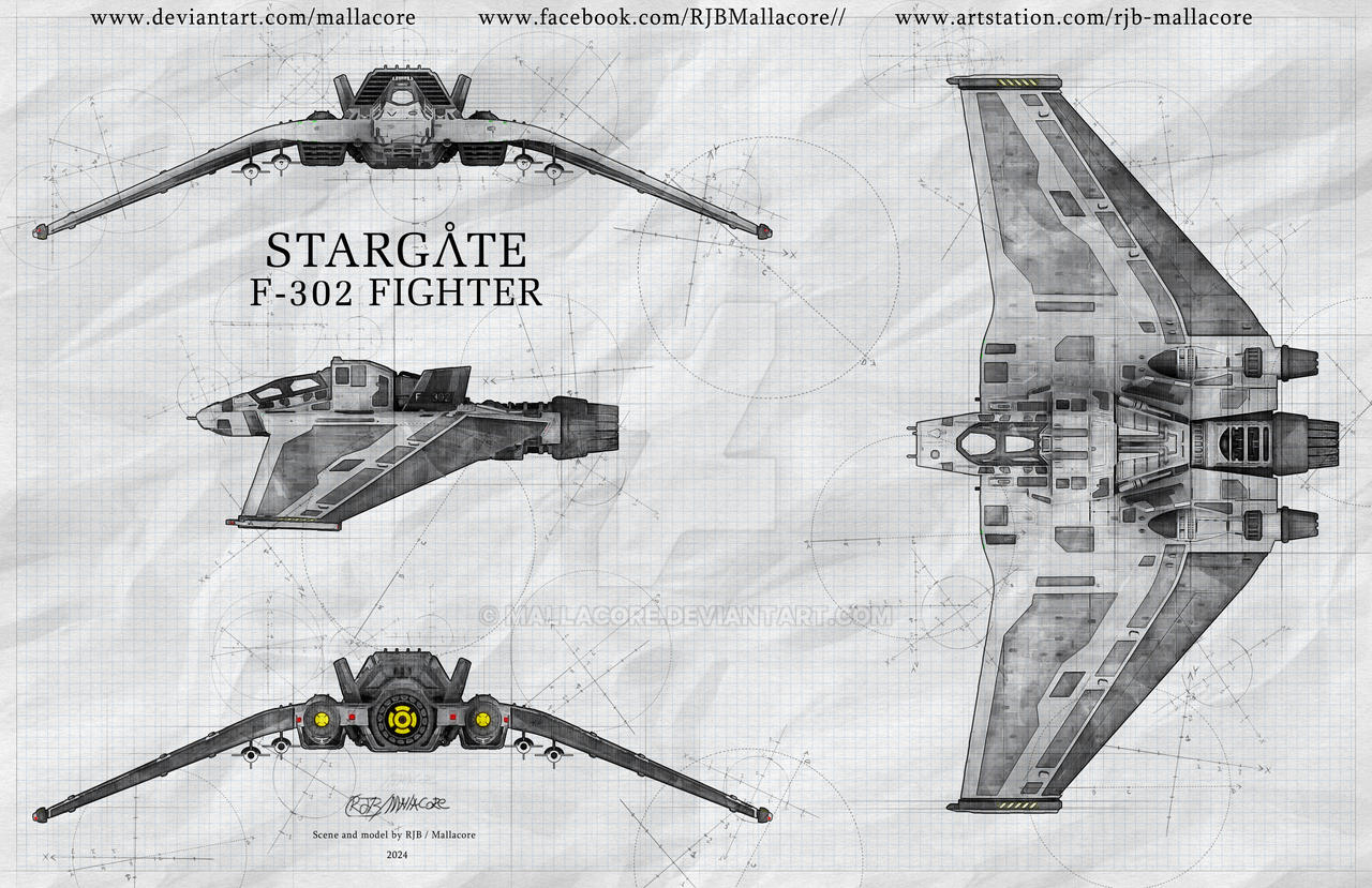 Stargate - F-302 Fighter by Mallacore on DeviantArt