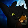 Toothless and Hiccup Hug