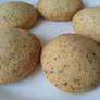 Black tea almond cookies