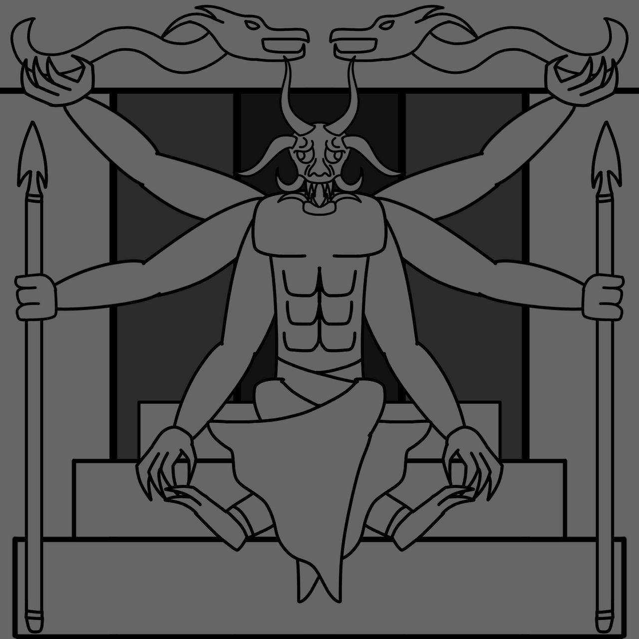 Statue of Bahiel by SAGAking44 on DeviantArt