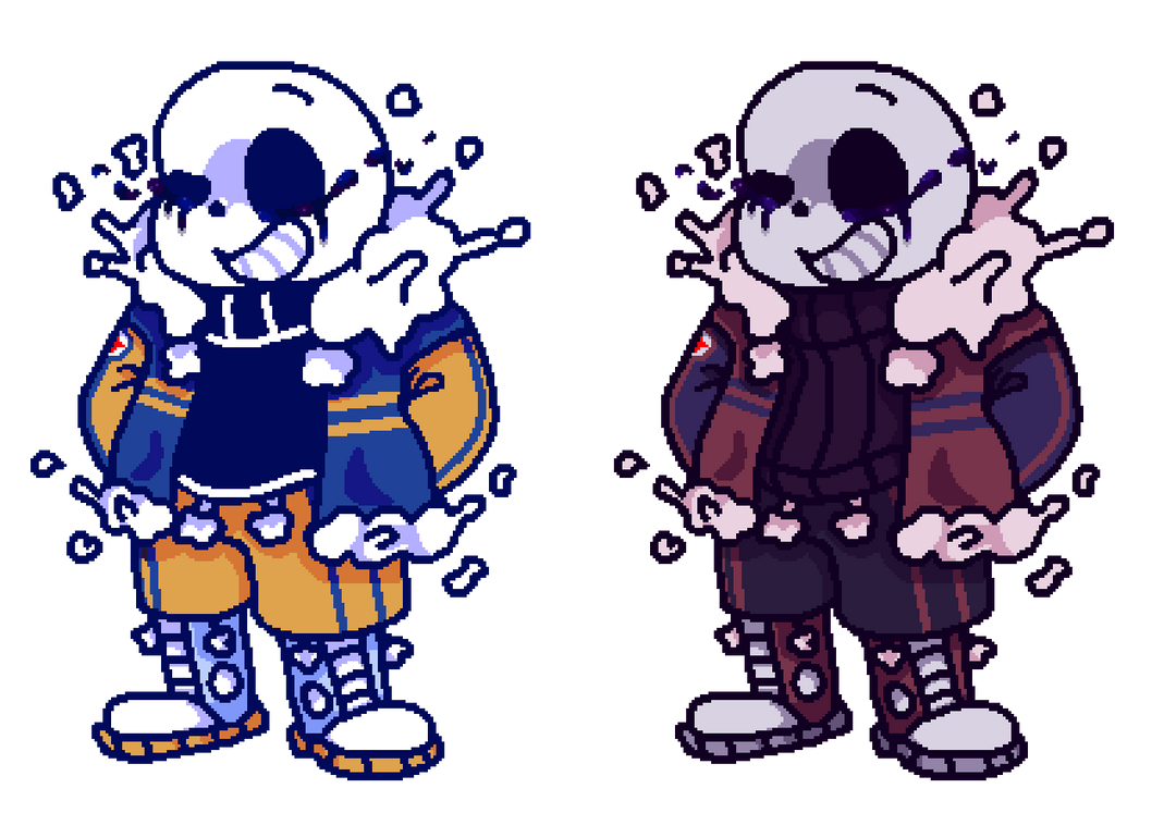 Outertale Humans Outerkiller with Outertale sans colour pallet by BSOOuterkillerAchive ...