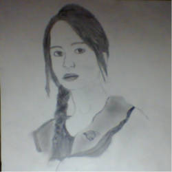 Katniss Everdeen-Hunger Games realistic drawing