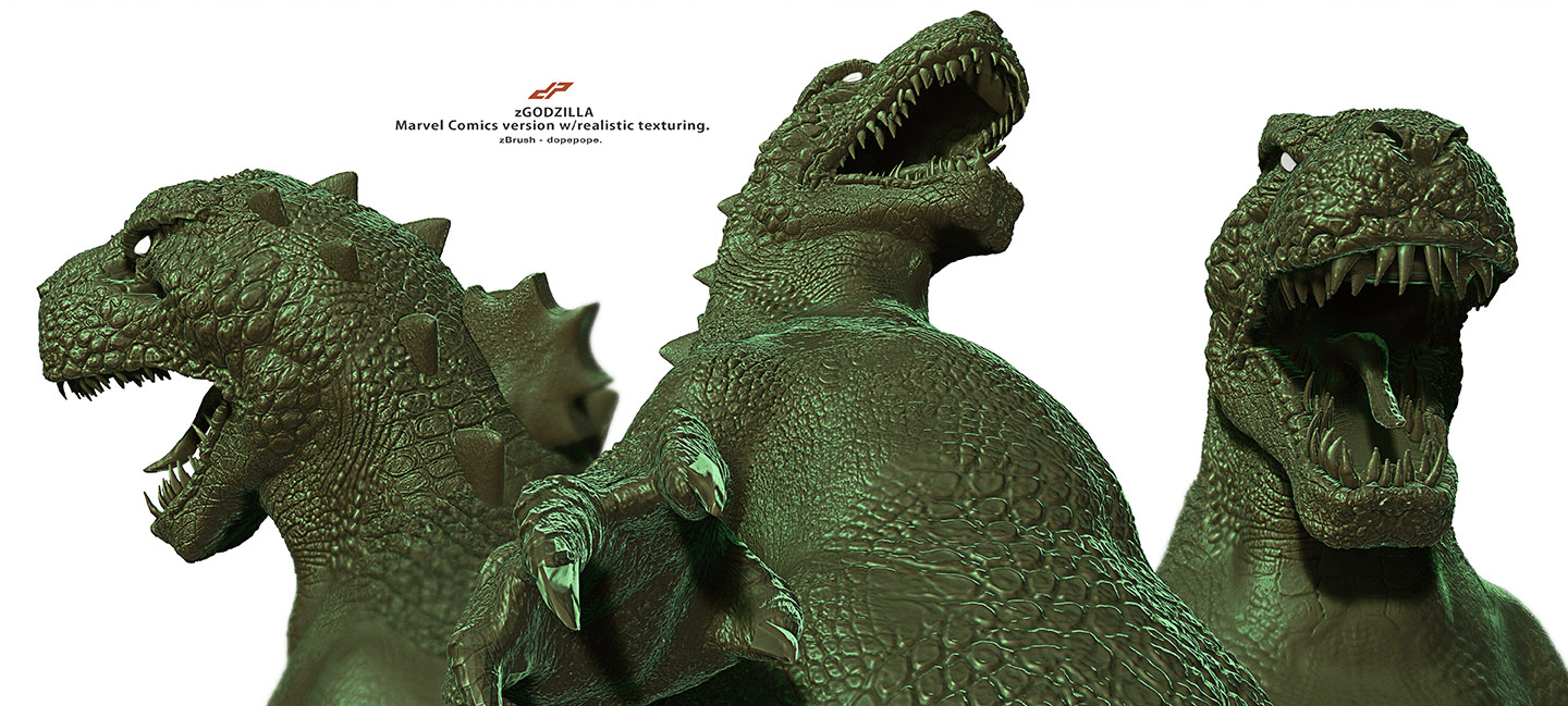 zMARVEL GODZILLA head alternate views