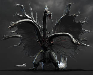 zSHIN GHIDORAH concept development - front