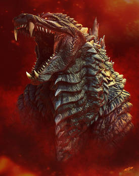 zGODZILLA SP bust
