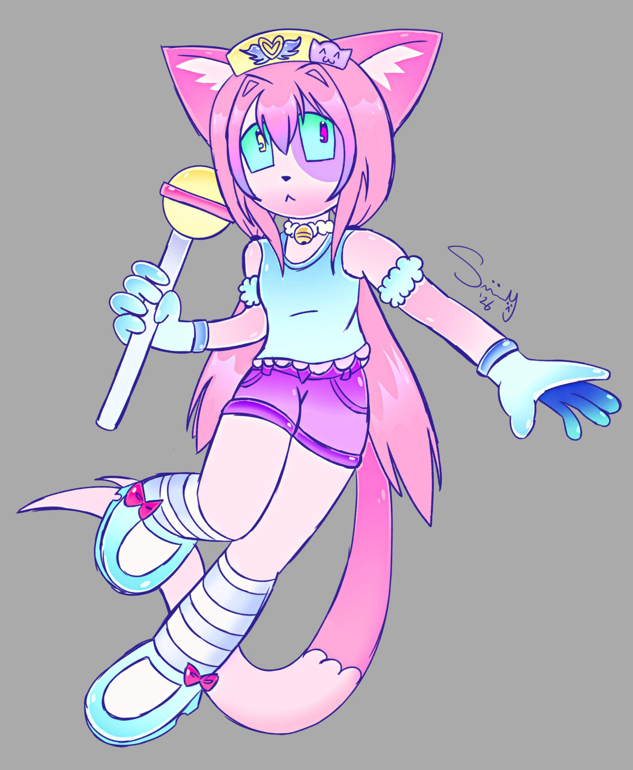 Anon Cat Candy cat girl! by sammyfangzz on DeviantArt