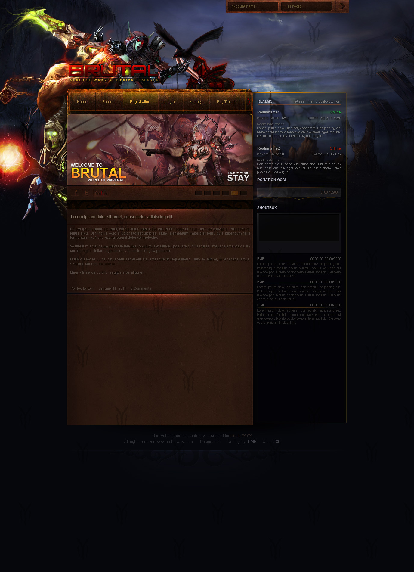 BrutalWoW Template