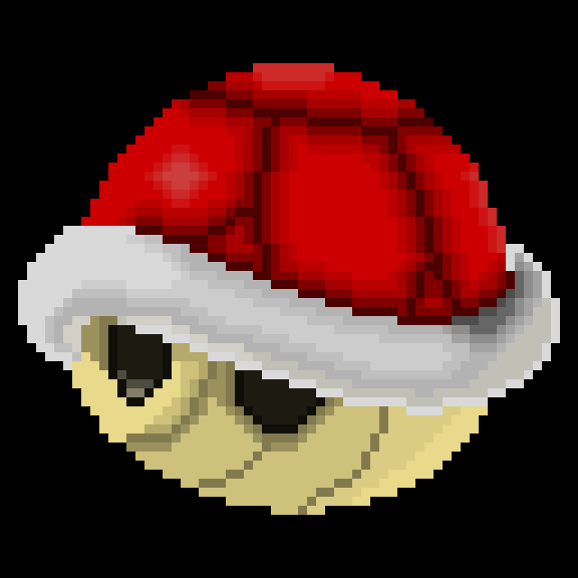 Pixel Art Practice Red Mario Shell By The Alpha Gamer On