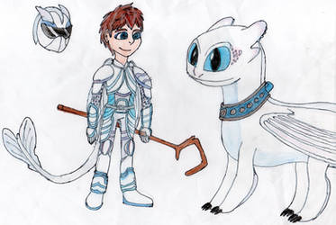 Viking AU: Jack Frost and the Light Fury