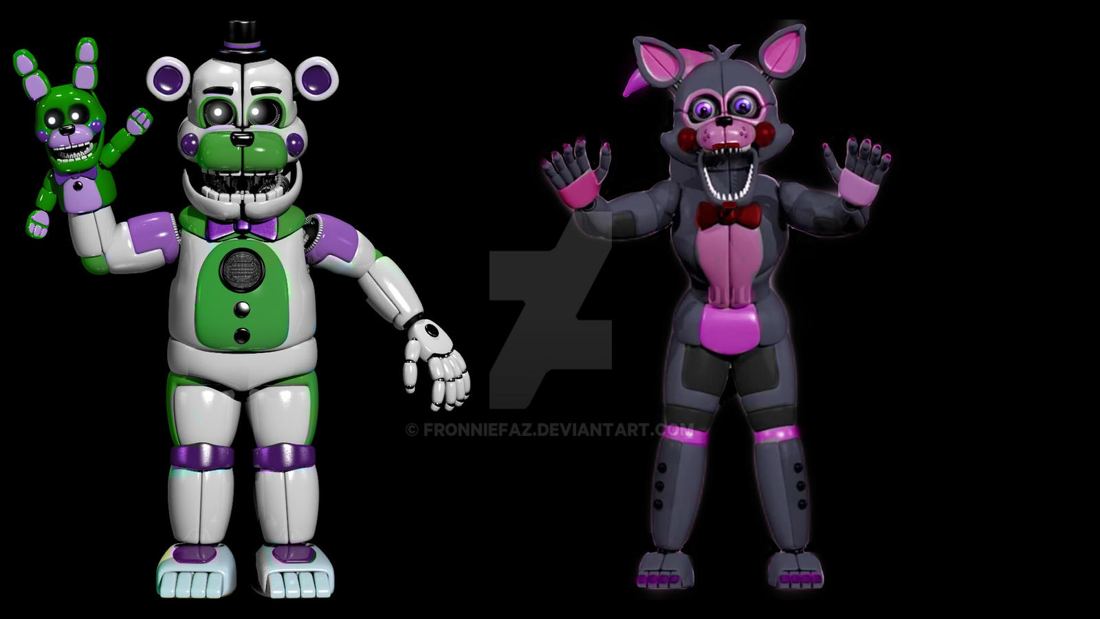 Frangle funtime frangle and funtime fixy by FronnieFaz on DeviantArt
