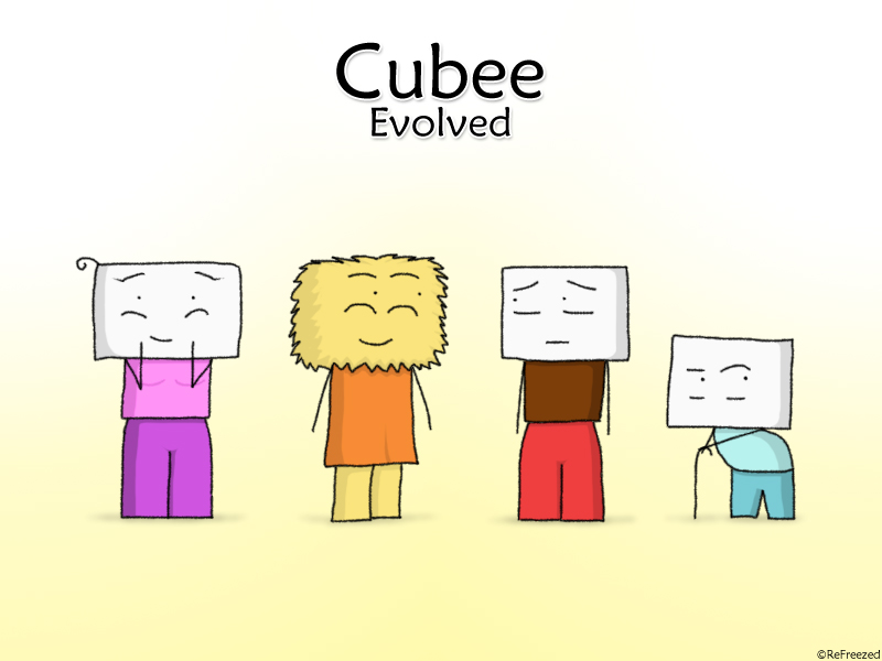 Cubee Evolved - The gang