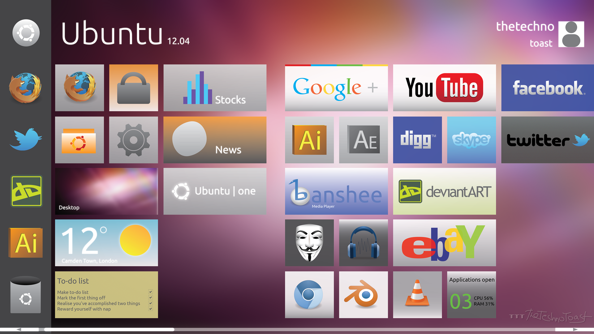 Ubuntu 12.04 Metro Style