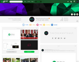 Minimal DeviantArt Website Concept