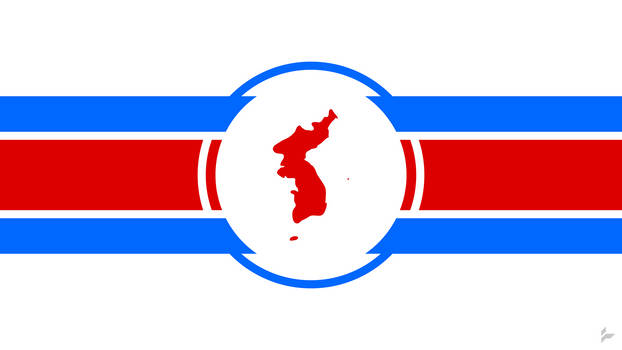 United Korea Flag Concept