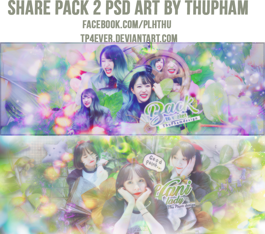 SHARE PACK 2 PSD ART BY THUPHAM