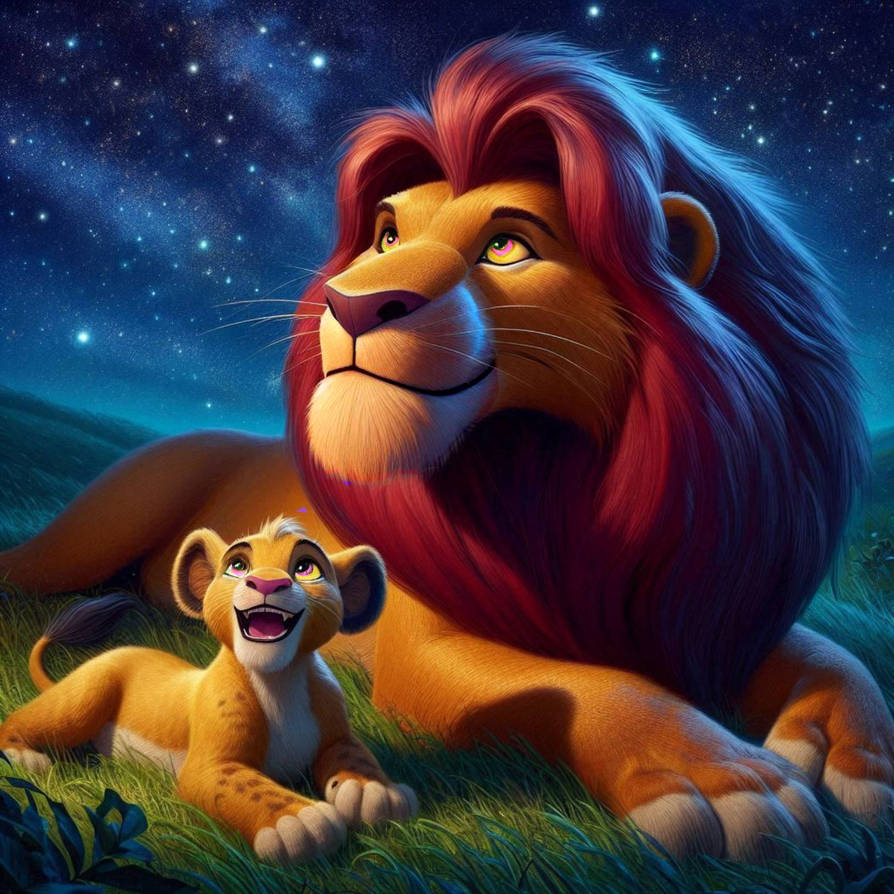 Simba and mufasa 2 by Charbeanz84 on DeviantArt