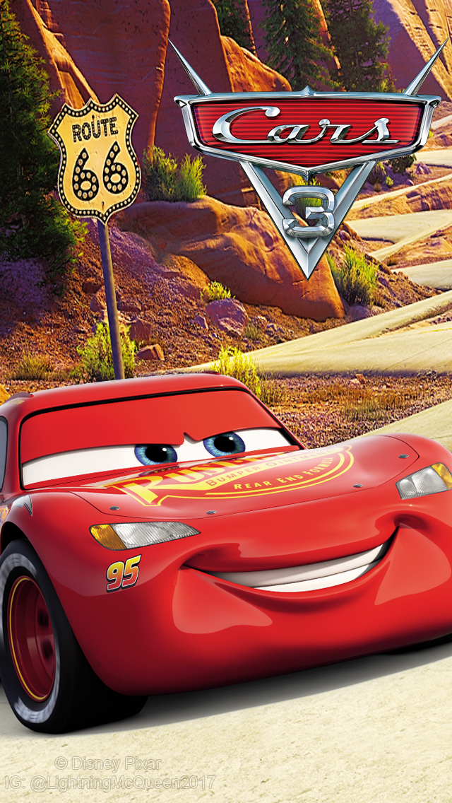 Cars 3 Lightning McQueen Wallpaper (640x1136) logo