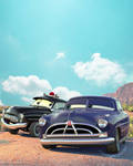 Cars: Doc Hudson and Sheriff