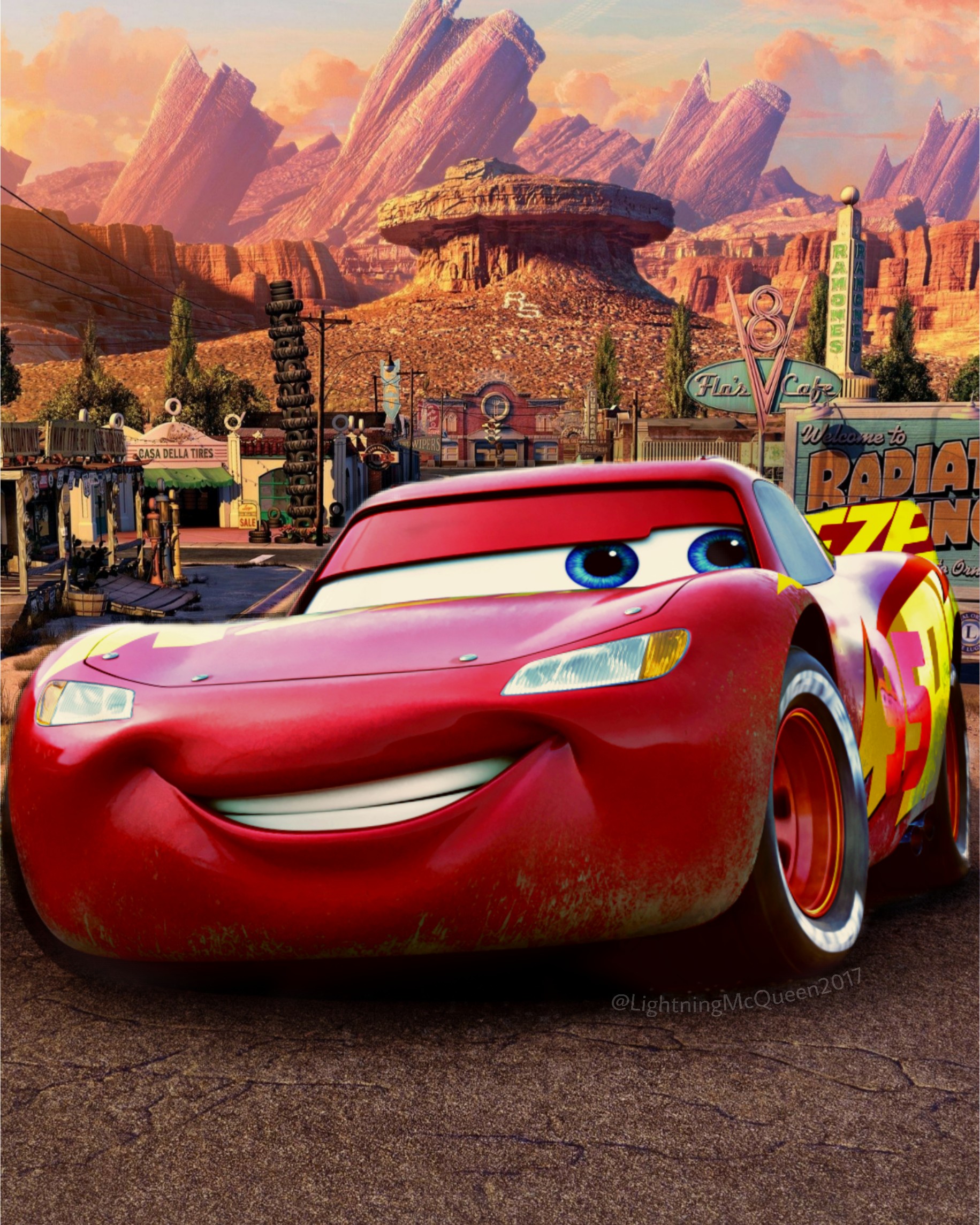 Cars 3: Rust Eze Racing Center Lightning McQueen by ...