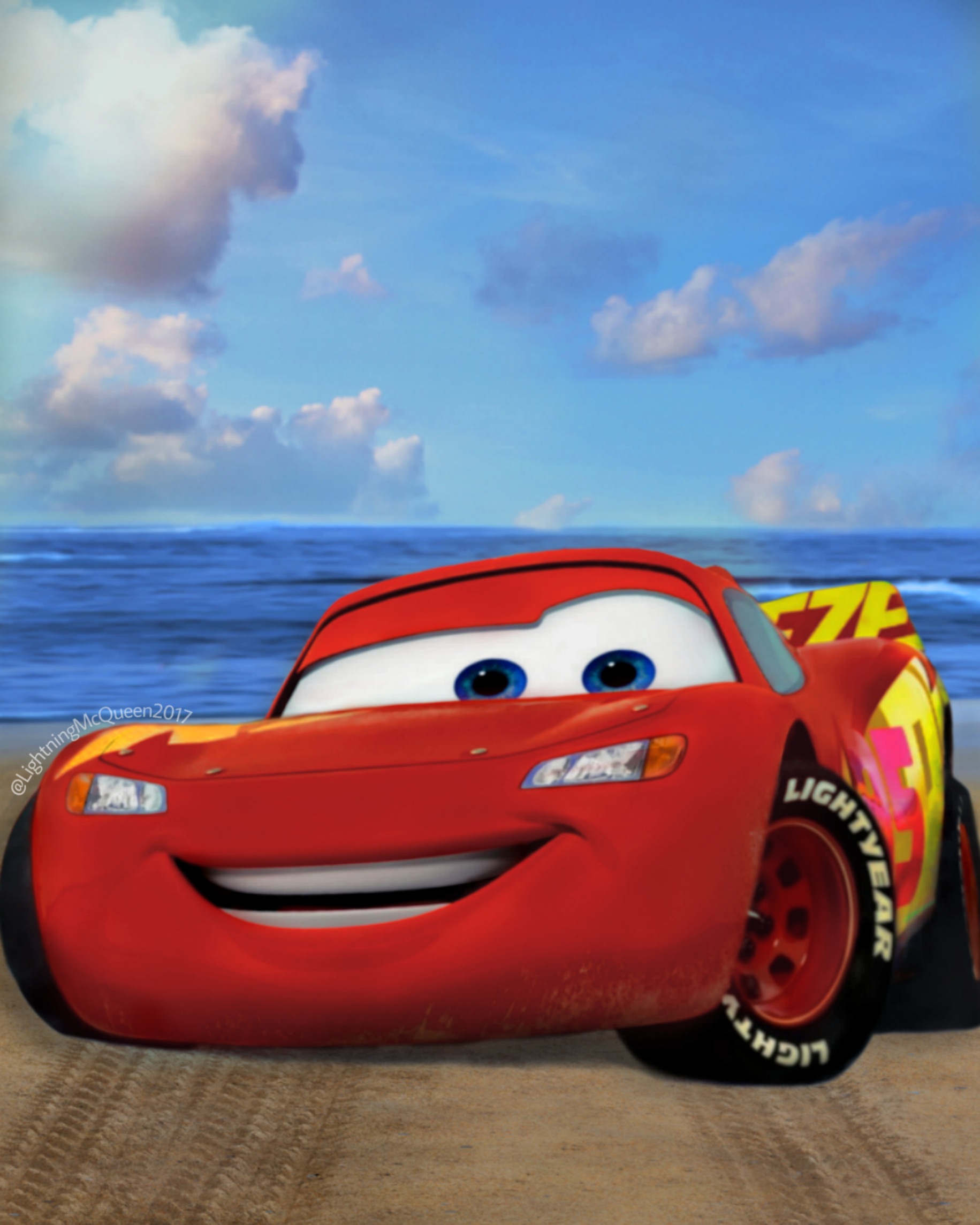 Cars 3 Rust Eze Racing Center Lightning McQueen by LightningMcQueen2017 ...