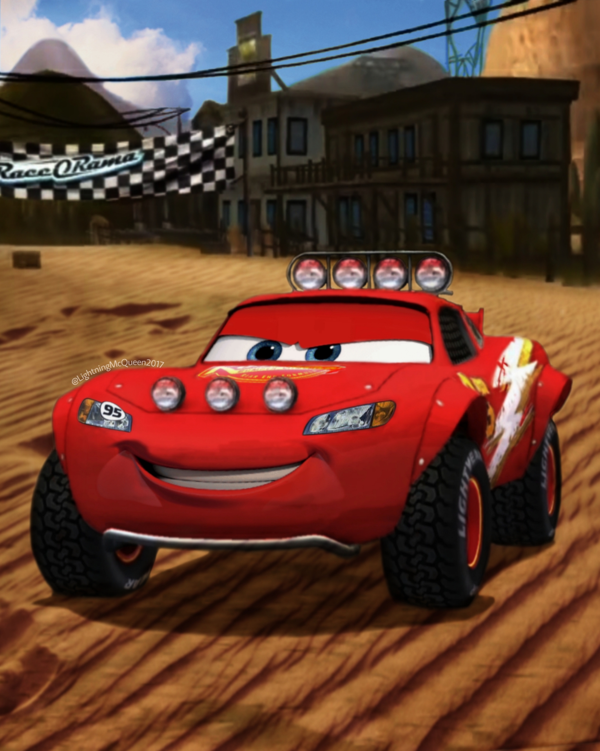 Cars: Race-o-rama: Modified Lightning McQueen cust by LeePhelipe on  DeviantArt