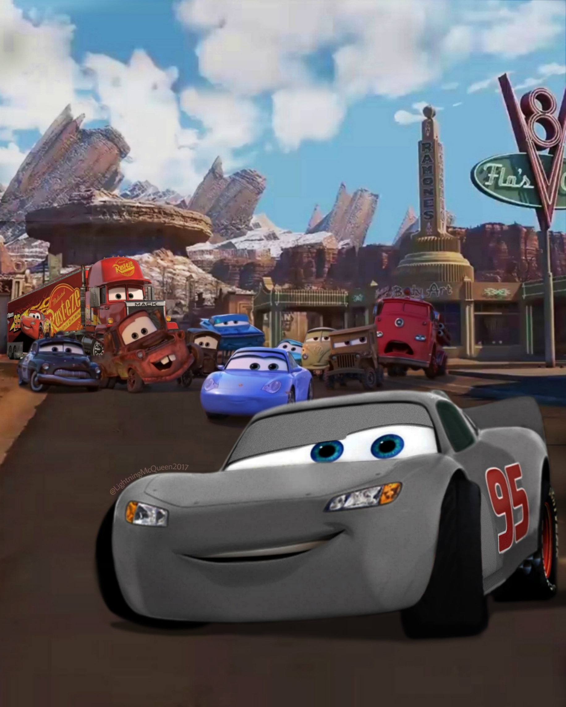 Ajude Relâmpago McQueen a criar sua própria Radiator Springs no game do  filme Carros 