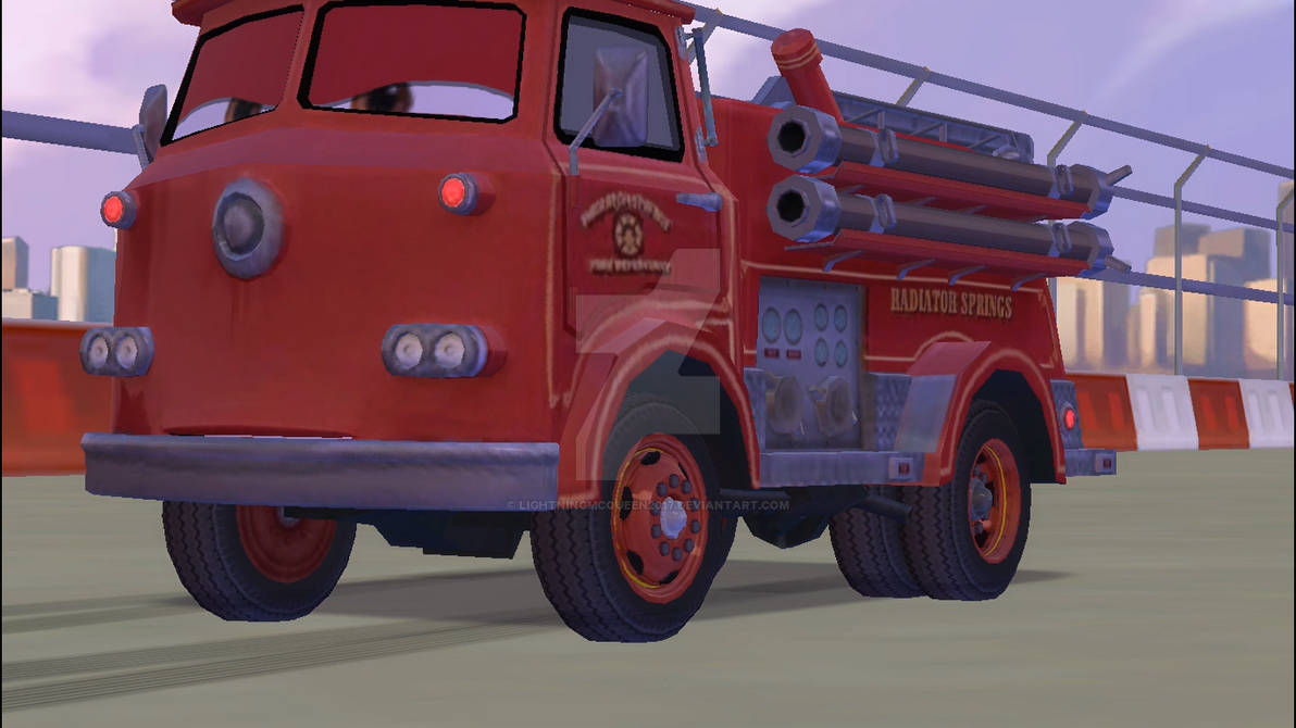 666 Cars Deviantart Red (Firetruck) Cars 2 The Video Game Mod. by LightningMcQueen2017 on ...