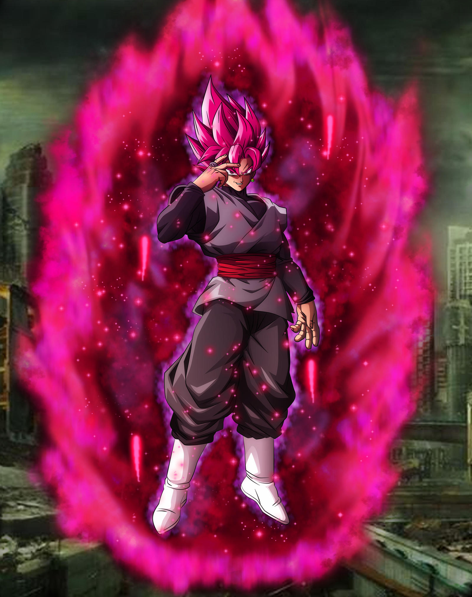 Super Saiyan Rosé Goku Black - Limit Break of Evolution - Drawings