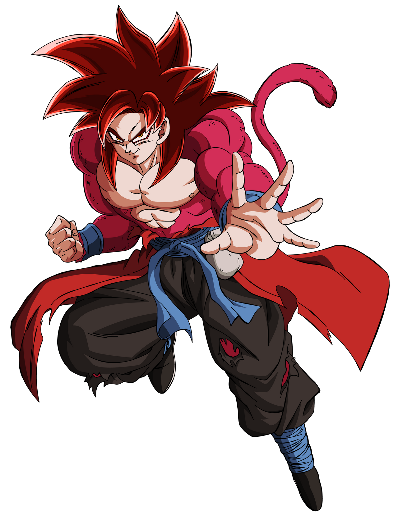 Xeno Goku Super Saiyan 4 From Drangonball