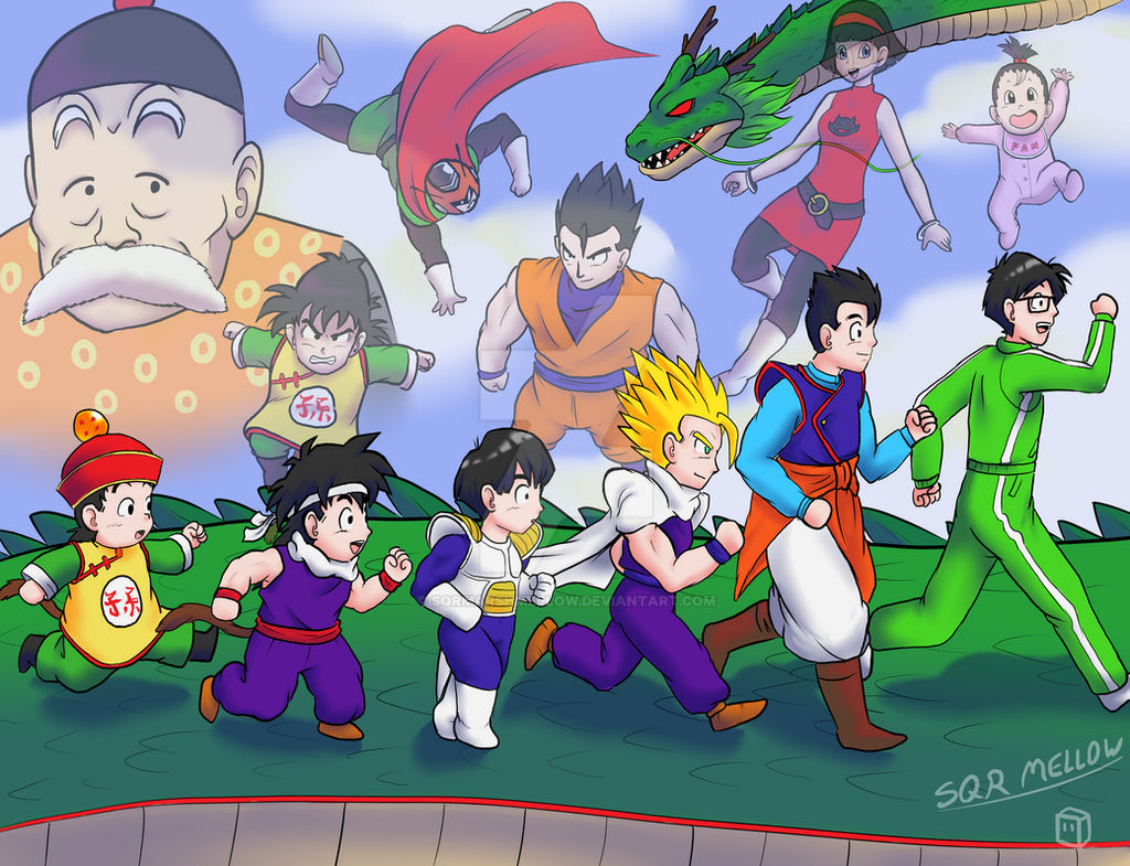 Gohan Variants Gohan Evolution by SqrMarshmellow on DeviantArt