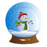 Winter-Snowman in Snow Globe  (Animated) by Lacerem