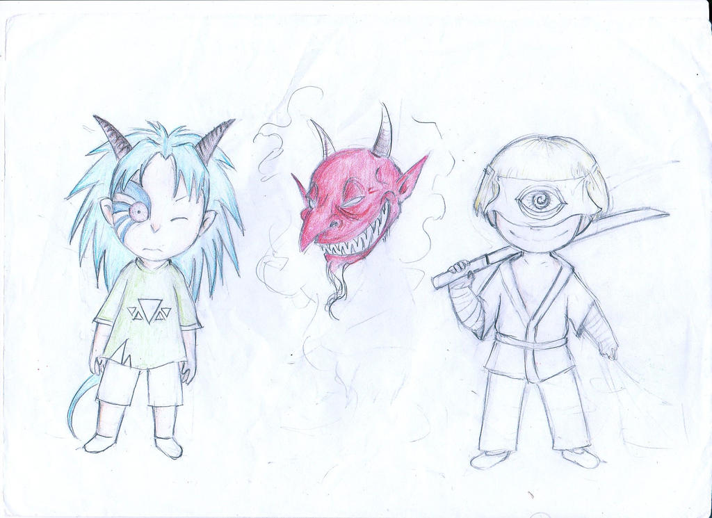 chibi characters design 2 by panda-bormor on DeviantArt