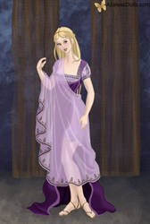 rapunzel as a roman lady