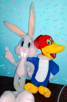 bugs bunny and Woody Woodpecker