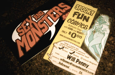 Sex and Monsters business card