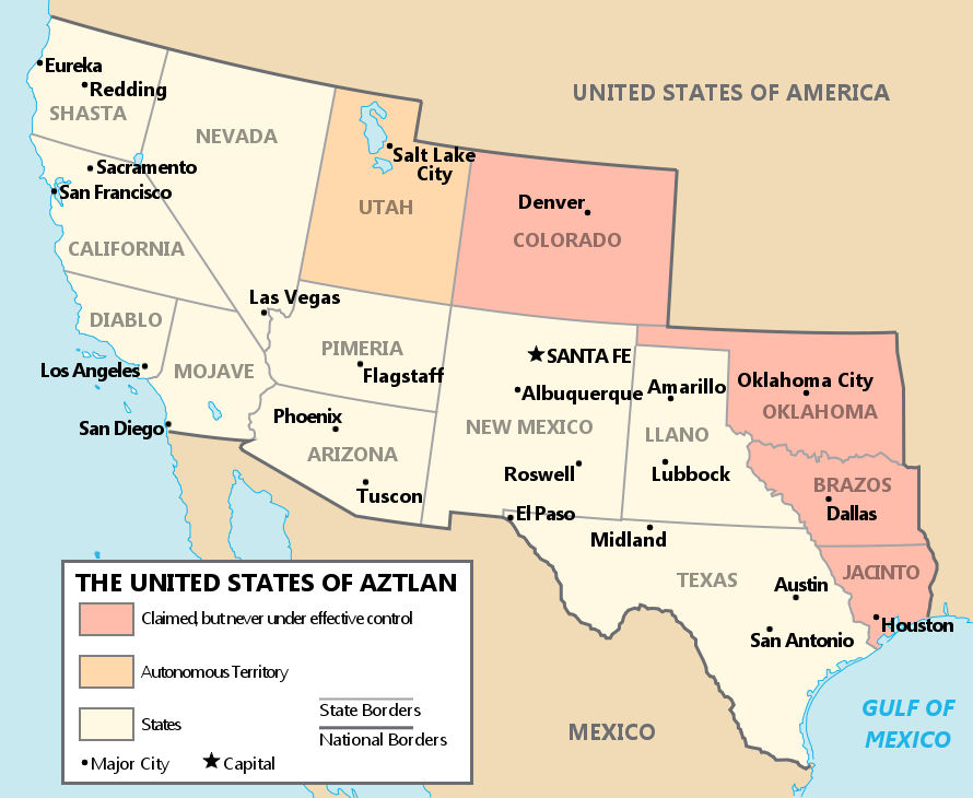 United States of Aztlan by YNot1989 on DeviantArt