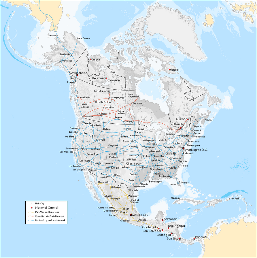 North American Hyperloop Networks by YNot1989 on DeviantArt