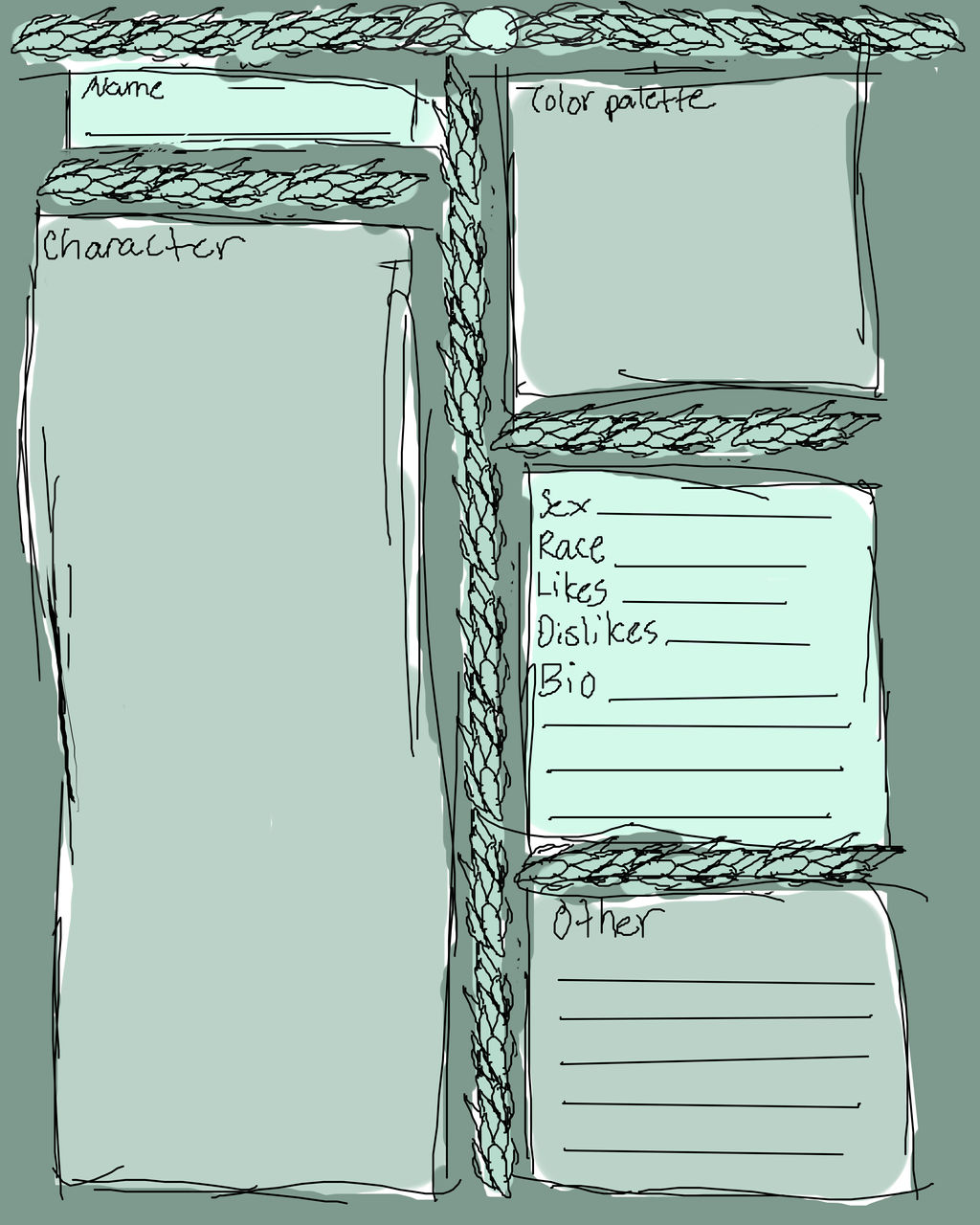 Simple Character Sheet by Kelaaiyer on DeviantArt
