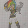 Rainbow Dash/Black Condor (with colours!)