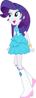 Rarity arrive at the party EG