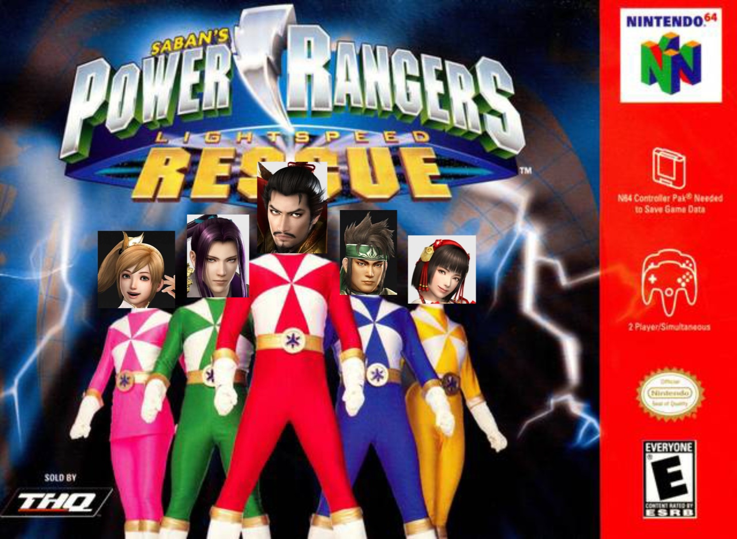 Power Rangers Lightspeed Rescue N64 Cover by Fredrick03 on DeviantArt