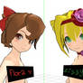 MMD WIP- Flora and Lizzy