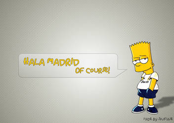 Bart simpson is a real madrid fan!!