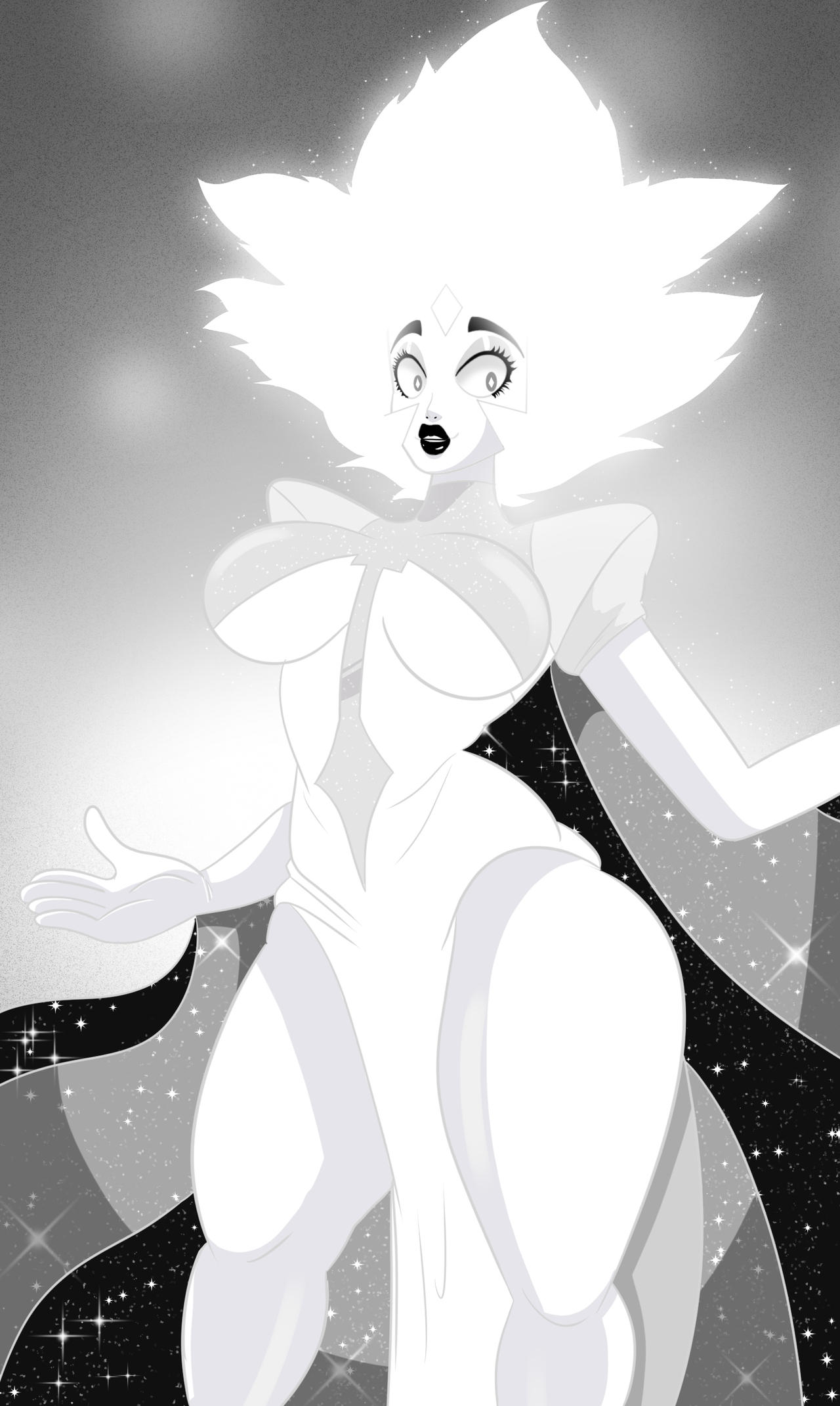 White diamond nude
