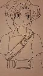 Young link Line Art