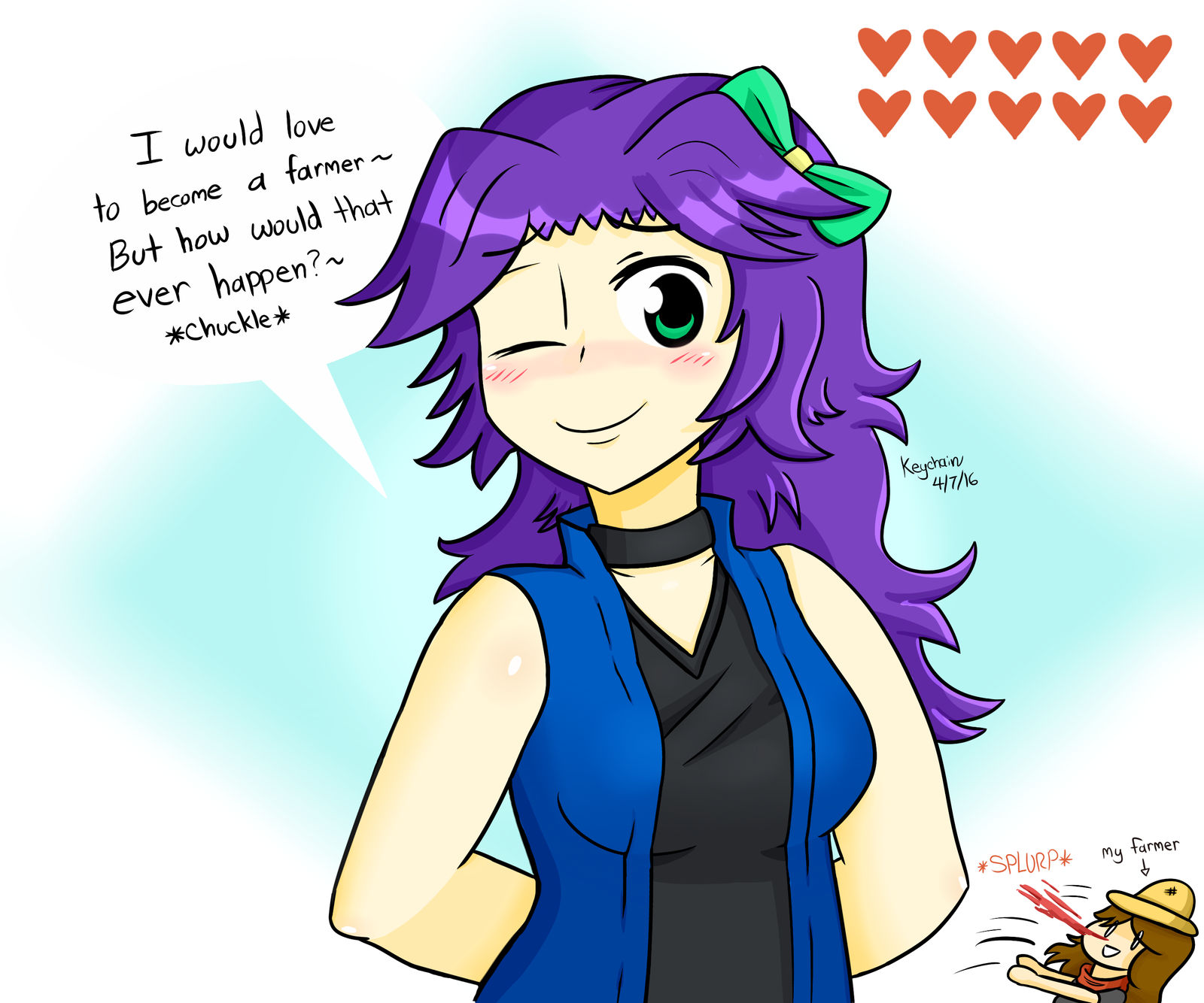 Stardew Valley Abigail Flirting by iKeychain on DeviantArt