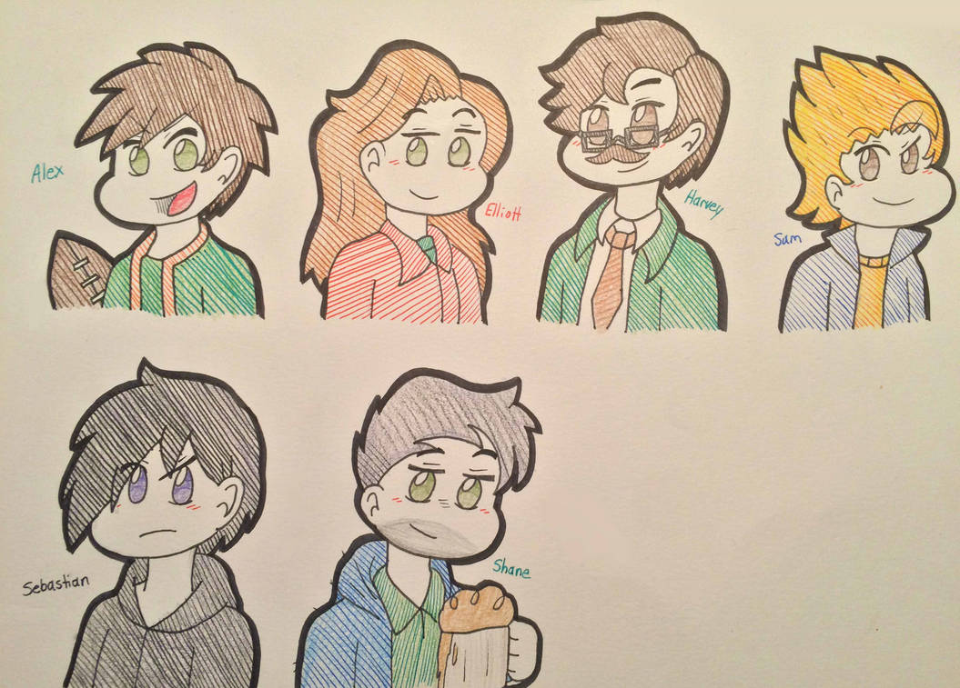 Stardew Valley Bachelors by iKeychain on DeviantArt