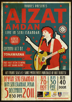 Aizat Amdan Acoustic Concert Poster